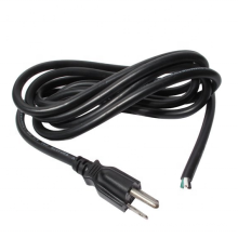 16 AWG, preto, 8ft Cabo de alimentação de 3 fios de reposição de aterramento cabelos de alimentação de aterramento